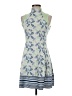 Assorted Brands Print Blue Casual Dress Size S - photo 1