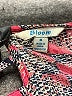Bloom 100% Polyester Print Pink Cocktail Dress Size M - photo 7
