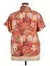 Notations Tropical Orange Short Sleeve Blouse Size 2X - photo 2