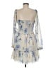 Wilfred 100% Polyester Floral Ivory Cocktail Dress Size M - photo 2