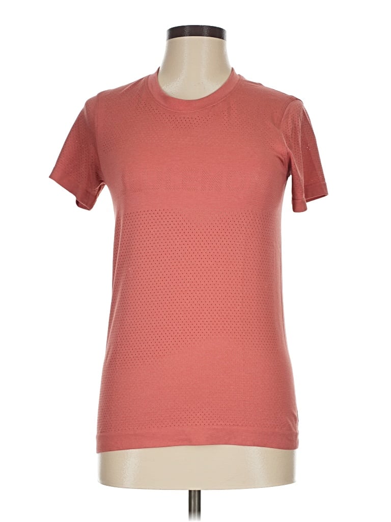 Pre-owned Lululemon Athletica Short Sleeve T-shirt In Red