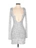 Peppermayo 100% Polyester Metallic Silver Cocktail Dress Size S - photo 1