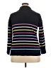 Lane Bryant Stripes Black Blue Pullover Sweater Size 18 - 20 Plus - photo 2