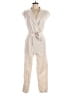 By Anthropologie Solid Ivory Jumpsuit Size 6 - photo 1