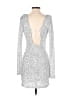 Peppermayo 100% Polyester Metallic Silver Cocktail Dress Size S - photo 2