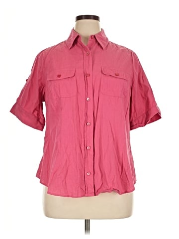 Liz & Co. Short Sleeve Blouse (view 1)