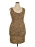 Xhilaration Animal Print Tan Cocktail Dress Size XXL - photo 1