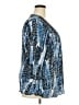 Essentials 100% Polyester Blue 3/4 Sleeve Blouse Size 2X - photo 4
