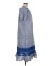 Anthony Richards Checkered-gingham Blue Casual Dress Size L - photo 4