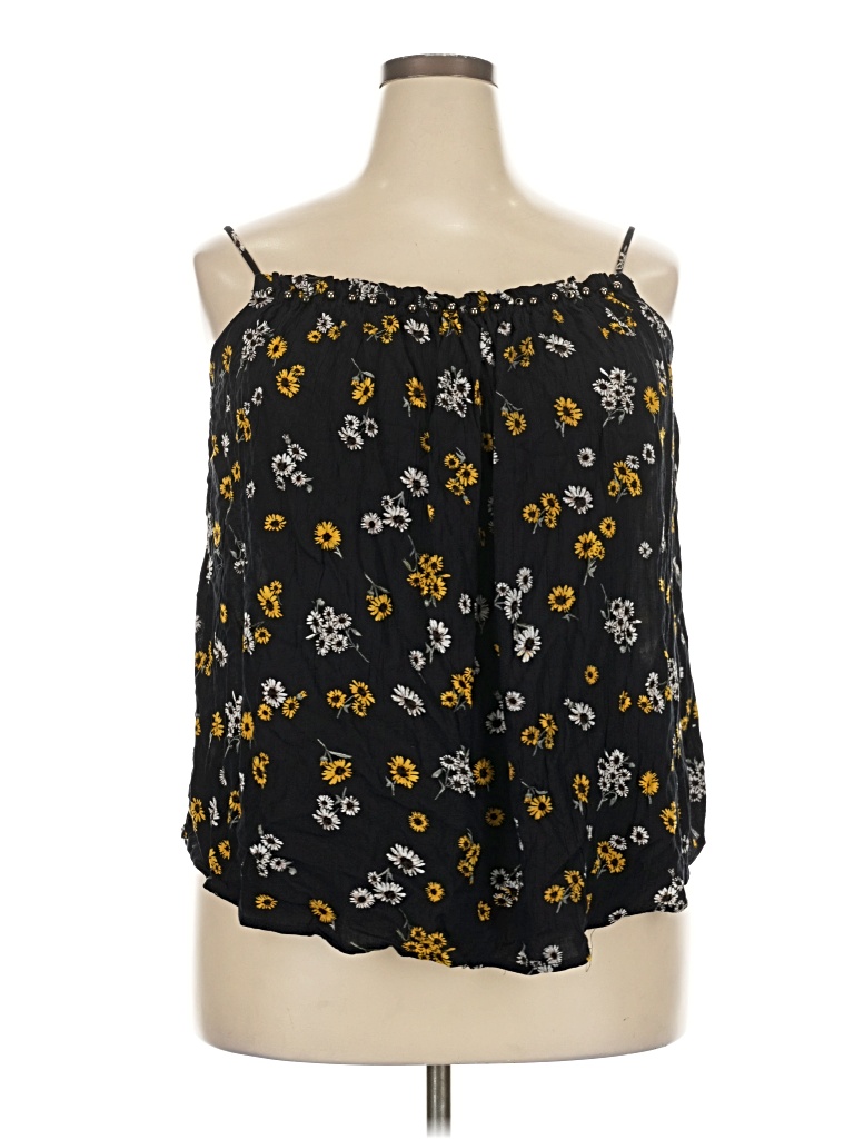 Pre-owned Maurices Sleeveless Blouse In Black