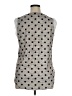 Love U Dear Polka Dots Gray Silver Sleeveless Blouse Size XL - photo 2