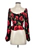 Pie in the sky 100% Polyester Red 3/4 Sleeve Blouse Size M - photo 1