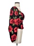 Pie in the sky 100% Polyester Red 3/4 Sleeve Blouse Size M - photo 4