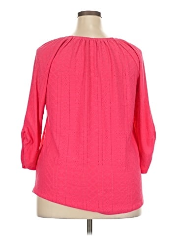NY Collection 3/4 Sleeve Blouse (view 2)