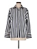 H&M 100% Polyester Stripes Ivory 3/4 Sleeve Blouse Size M - photo 1