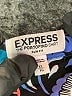 Express 100% Polyester Paisley Blue 3/4 Sleeve Blouse Size XL - photo 7