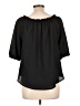 Unbranded 100% Polyester Black Short Sleeve Blouse Size L - photo 2
