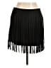 TCEC Solid Black Casual Skirt Size L - photo 1