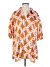 Zara Orange Short Sleeve Blouse Size XS - photo 1