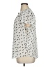 Monday Fun 100% Polyester Print Ivory Short Sleeve Blouse Size 1X - photo 5