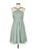 J.Crew 100% Polyester Green Cocktail Dress Size 6 - photo 1