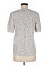 Adrianna Papell Animal Print Ivory Short Sleeve Henley Size M - photo 2