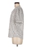Adrianna Papell Animal Print Ivory Short Sleeve Henley Size M - photo 5