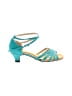 Unbranded Color Block Teal Sandals Size 5 1/2 - photo 1