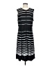 Sandra Darren Stripes Black Casual Dress Size 12 - photo 1