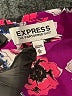 Express 100% Polyester Animal Print Purple 3/4 Sleeve Blouse Size XL - photo 7