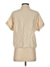 Levitate Tan Short Sleeve Blouse Size S - photo 2