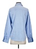 Foxcroft Chevron-herringbone Blue Long Sleeve Button-Down Shirt Size 6 - photo 2