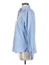 Foxcroft Chevron-herringbone Blue Long Sleeve Button-Down Shirt Size 6 - photo 5