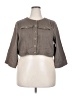 Torrid Gray 3/4 Sleeve Button-Down Shirt Size 2X Plus (2) - photo 1