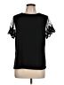 Papermoon 100% Polyester Black Short Sleeve Top Size L - photo 1