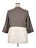 Torrid Gray 3/4 Sleeve Button-Down Shirt Size 2X Plus (2) - photo 2