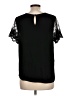 Papermoon 100% Polyester Black Short Sleeve Top Size L - photo 2