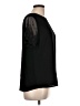Papermoon 100% Polyester Black Short Sleeve Top Size L - photo 4