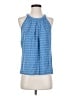 Anne Carson 100% Rayon Blue Sleeveless Blouse Size S - photo 1