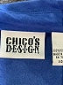 Chico's Design 100% Polyester Blue Long Sleeve Blouse Size XL (3) - photo 7