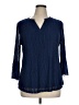 Timeson Blue 3/4 Sleeve Blouse Size XL - photo 1