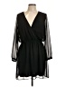 Express 100% Polyester Solid Black Cocktail Dress Size L - photo 1