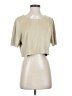 BCBGeneration 100% Polyester Tan Short Sleeve Top Size M - photo 1