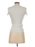 Zara 100% Cotton Solid White Ivory Short Sleeve Turtleneck Size XS - photo 2