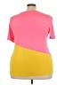 Unbranded Color Block Pink Short Sleeve T-Shirt Size 3X (estimated) - photo 2