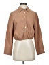 Future Collective Brown Long Sleeve Blouse Size S - photo 1