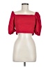 Miami 100% Polyester Red 3/4 Sleeve Blouse Size M - photo 1