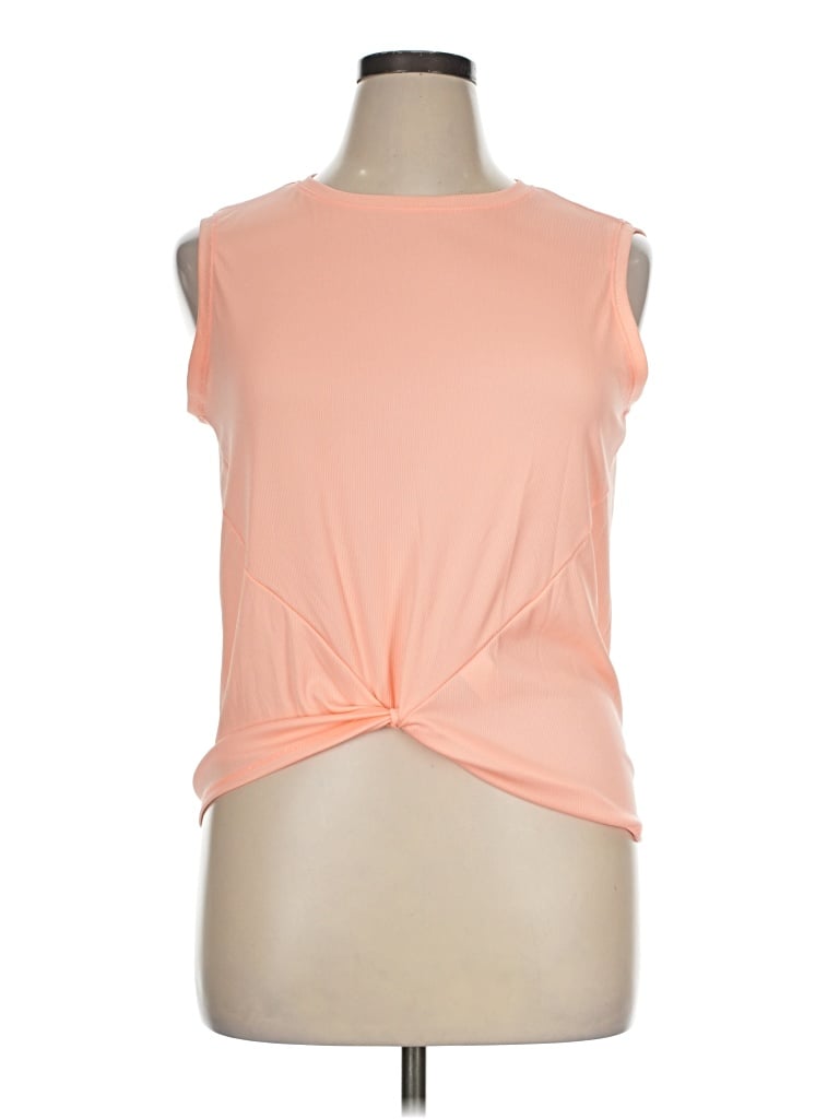 Pre-owned Lucky In Love Sleeveless T-shirt In Orange