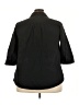 Roaman's Black 3/4 Sleeve Button-Down Shirt Size 22w - photo 2