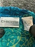 Chico's 100% Silk Teal 3/4 Sleeve Silk Top Size XL - photo 7